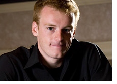 -- Cole South wearing a black shirt - Thinking pose --