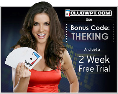 ClubWPT Bonus Code: THEKING