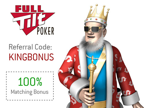 FullTiltPoker.co.uk Referral Code Bonus - King Presents