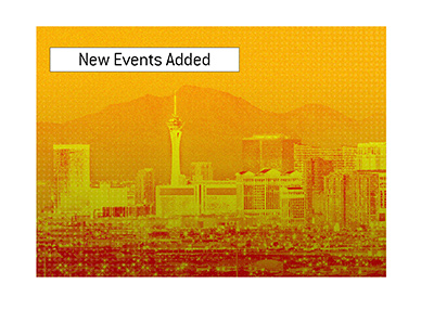 Nineteen brand new events have been recently added to the upcoming World Series of Poker. Vegas skyline.