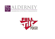 Alderney Gambling Control Commission (AGCC) and Full Tilt Poker logos