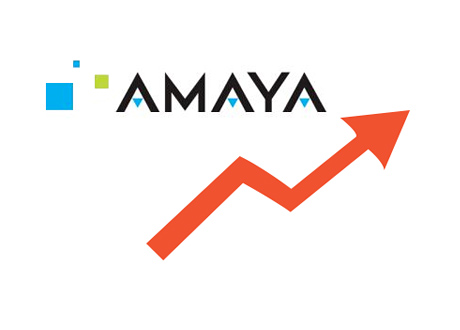 Amaya stock chart - Illustration - Rising