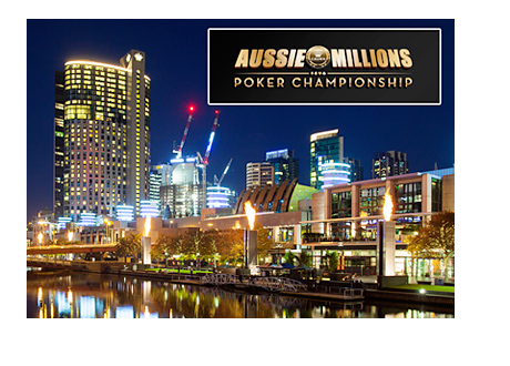 Melbourne skyline - Crown Hotel - Night shot - Aussie Millions Poker Championship 2015