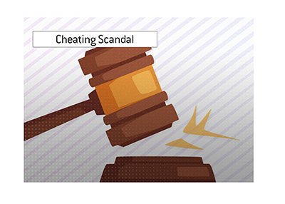 The cheating scandal court decision has been made.