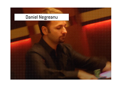 Daniel Negreanu in deep focus during live play.