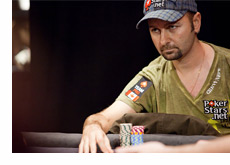 Daniel Negreanu looking very serious at the poker table