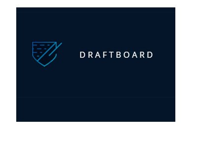 Draftboard logo - 2017 version - Blue background.