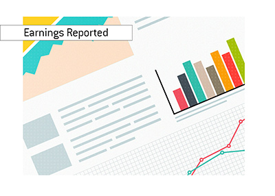 Artist drawing of an imaginary company earnings report.