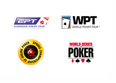 EPT, WPT, SCOOP and WSOP logos