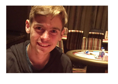 Fedor Holz - Social media photo - Twitter - Inside a casino, smiling