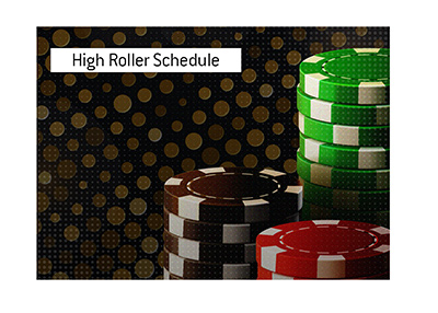 The high roller tournament schedule has been announced by the World Series of Poker for the year 2020.