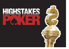 high stakes poker logo with the king stick