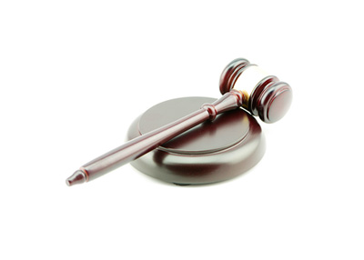 Judge Gavel - Court case decision - Stock photo