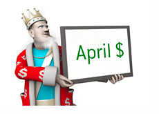 The King is reporting on the top April 2013 poker player earnings