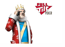 The King is on his mobile phone, receiving most recent news about Full Tilt Poker