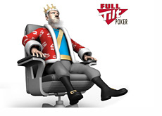 The King is sitting in his chari contemplating the Full TIlt Poker situation