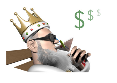 The King is chilling and reporting on the latest online poker games