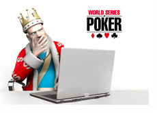 The King is on the Laptop Computer Reporting the Latest WSOP News