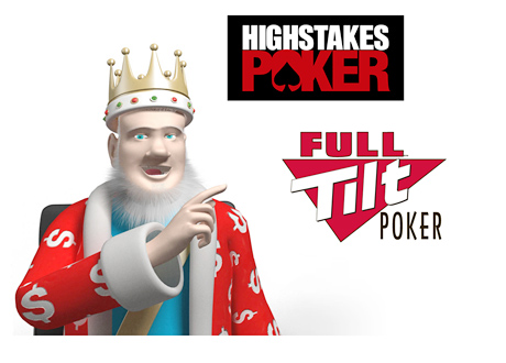 The King next to the High Stakes Poker and Full Tilt Poker logos - Discussion about the latest news from the two companies