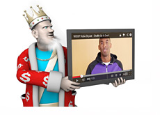 The King Holding the Kobe WSOP Youtube Screen