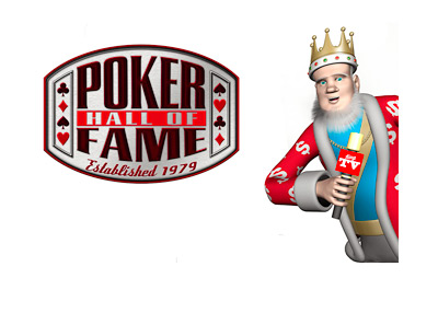 The King is reporting and leaning towards the WSOP Poker Hall of Fame logo