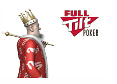 The King is looking back at the Full Tilt Poker logo