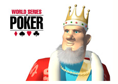 poker king is looking at the wsop logo