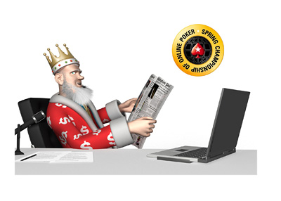 The King is reading the papers and talking about the upcoming 2016 Pokerstars World Championship of Online Poker (WCOOP)