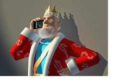 The King is on his mobile phone receiving the news about Scott Freeman and Chad Batista