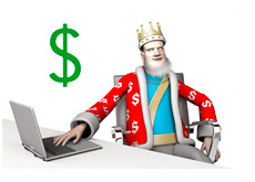 The King is reporting on the latest online cash winners