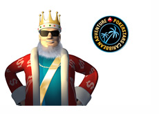 King with sunglasses next to the PCA logo