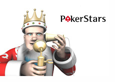 The King is receiving news about Viktor Blom returning to Pokerstars