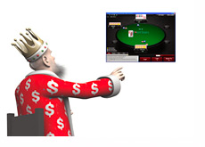 The King is presenting the new Omaha game at Pokerstars