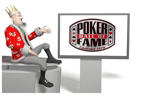 The King is presenting the 2014 Poker Hall of Fame from his studio