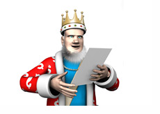 The King is reading the latest High Stakes report