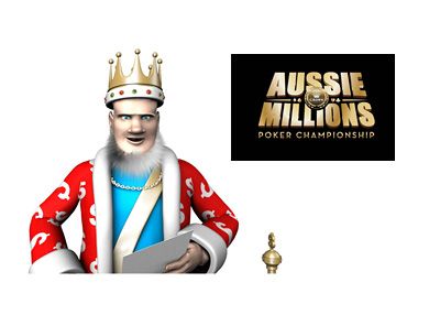 The King is reading the latest report on the Aussie Millions tournament, which is going to be a standalone poker even starting in 2018