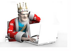 The King is reporting the latest news from the poker world, a little bit confused