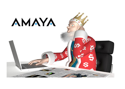 The King is confused and scratching his head while reporting about the latest Amaya company news