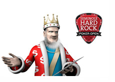 The King and the Seminole Hard Rock Poker Open logo