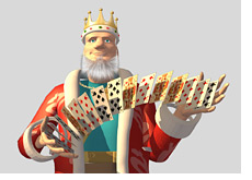 -- Poker King is shuffling a deck of cards --