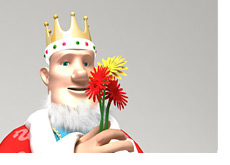 The King is smelling the flowers. And so should everyone else.  Take the time.