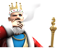 king smoking