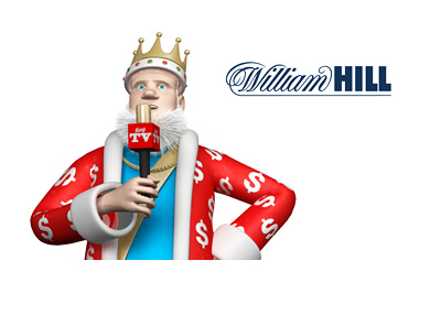 The King is standing up straight and giving a report on the failed William Hill takeover