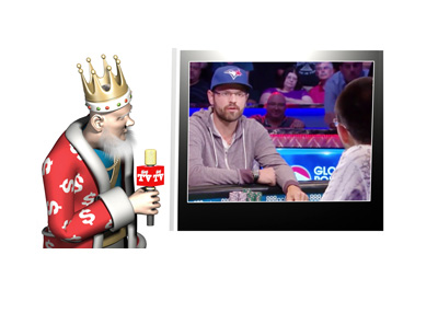 The King is watching Benger vs. Kassouf at the World Series of Poker 2016