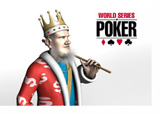 The King next to the WSOP logo - World Series of Poker