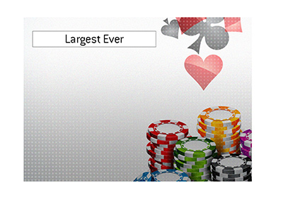 Largest poker tournament ever - Illustration.