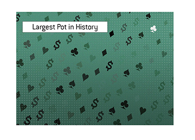 Largest pot in the history of poker took place in a recent heads-up match.