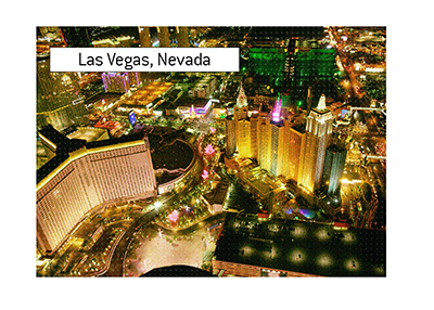 The shot of the Las Vegas strip taken from a helicopter at night.  The WSOP is fast approaching.  Are you ready?