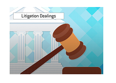 The poker giant is having to deal with litigation still.