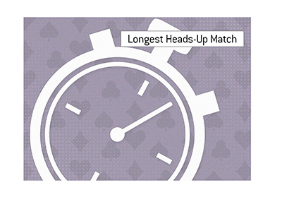 The longest heads-up match on record is...